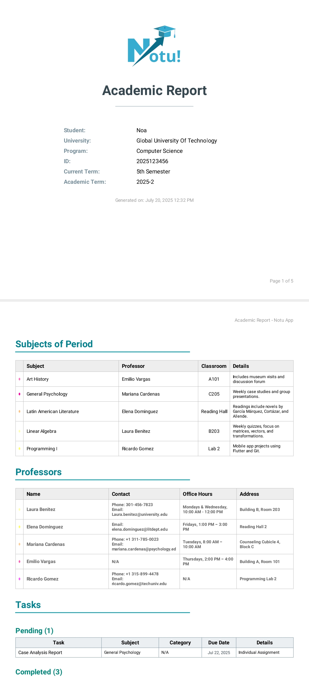 Academic Report